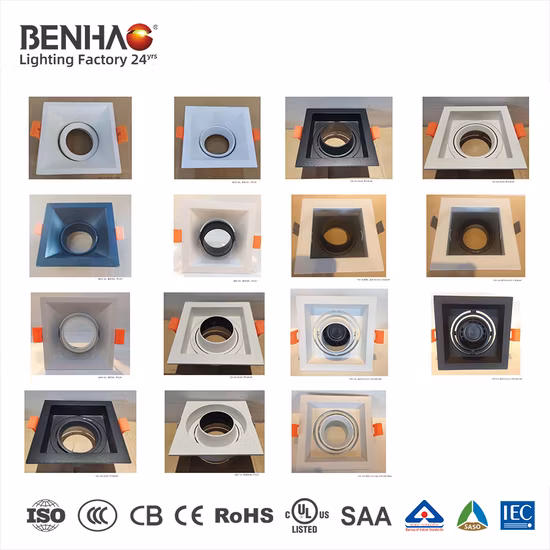 901BG GU10 MR16 Gu5.3 cadre de boîtier rail plafond mur pendentif Spot Downlight